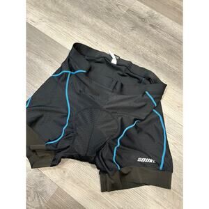 Souke Shorts Cycling Adult XXL Black Padded Polyester Spandex Blend
